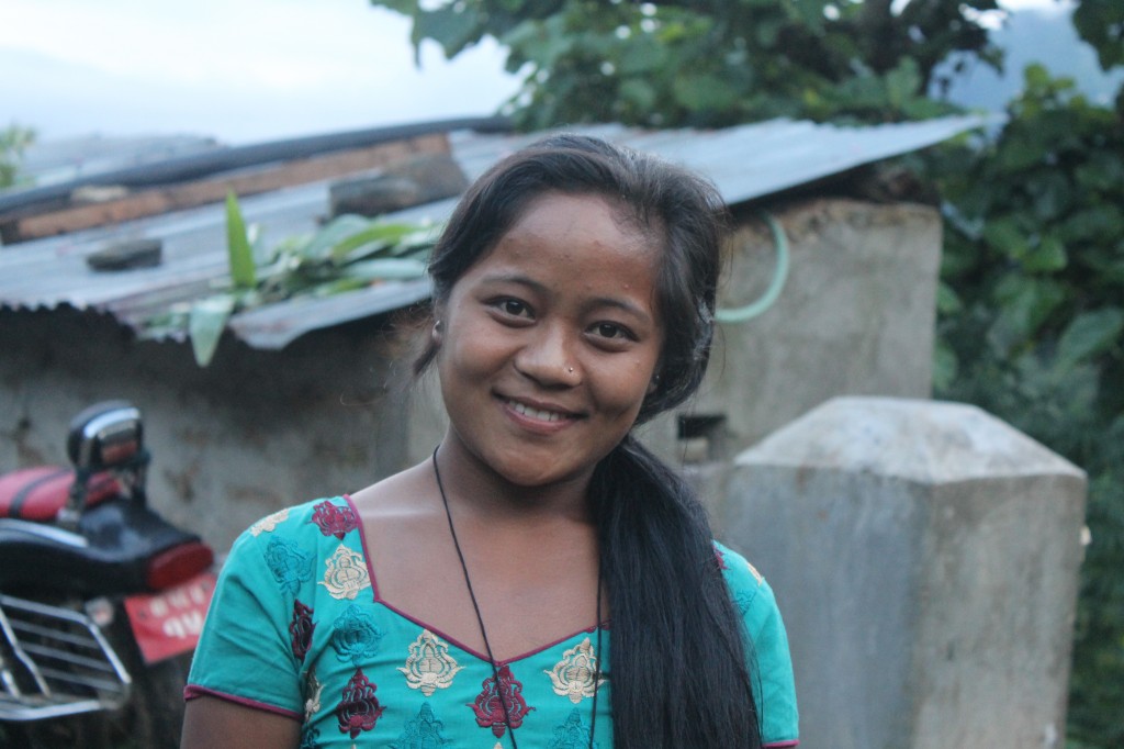 Shanta, Delia's host sister in Okhle, Nepal