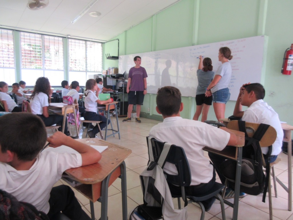 A snapshot from English class on Wednesday.
