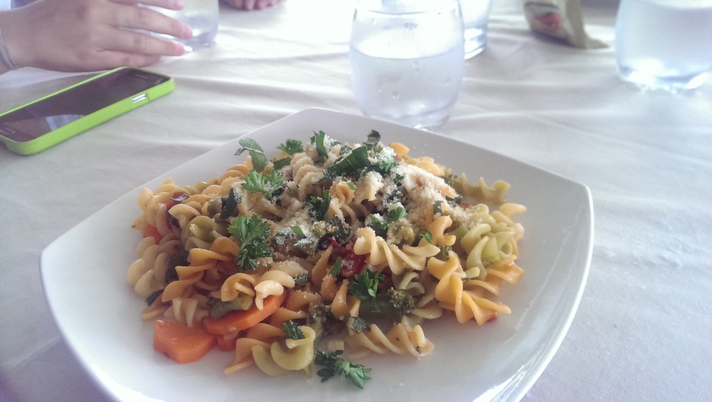 The pasta primavera we made.
