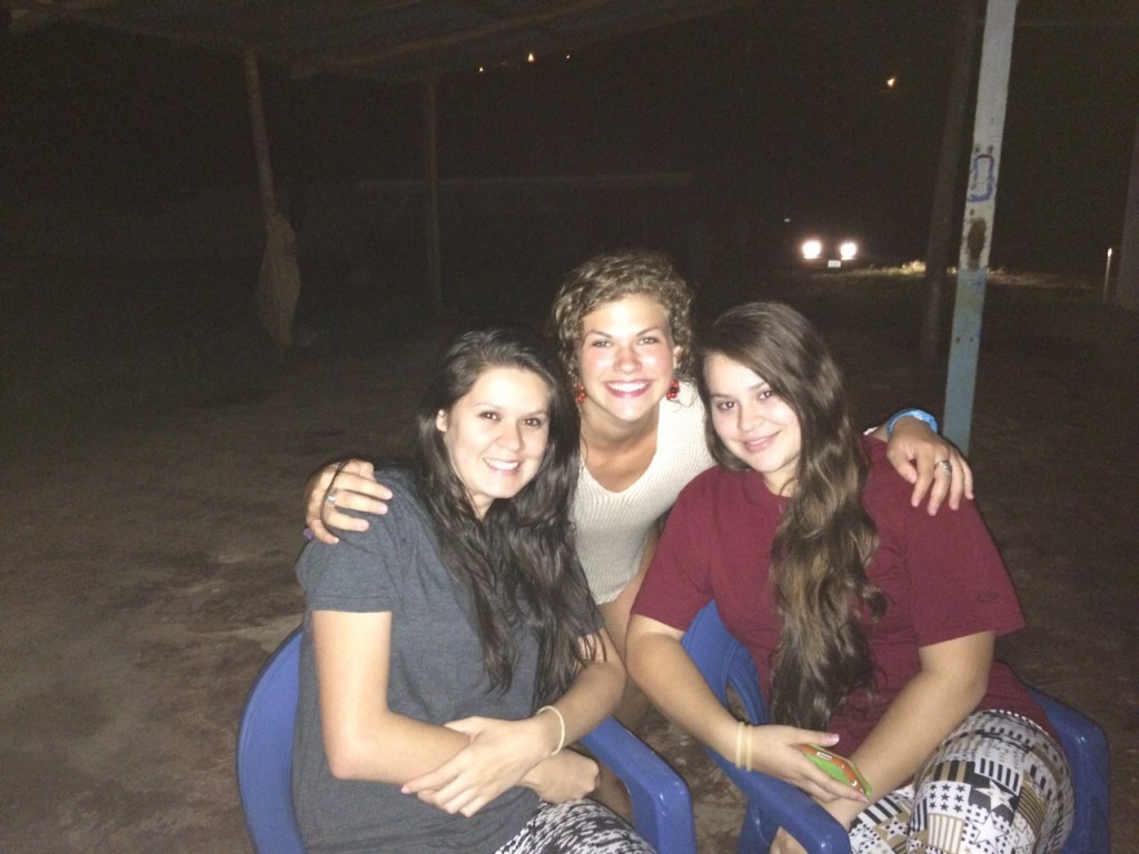 Sarah and her host sisters, Yailyn and Elena.
